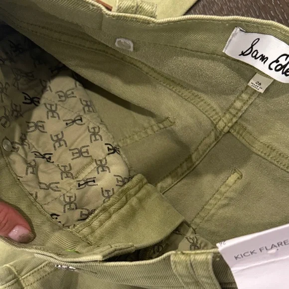 Sam Edelman Sage Green kick flare Jeans size 26 - Picture 8 of 16